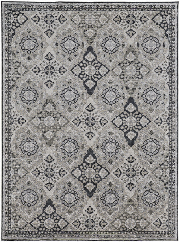 Macklaine Transitional Geometric, Grey/Black