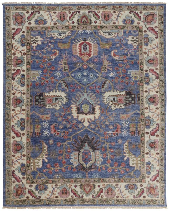 Beall Traditional Oriental, Blue/Red
