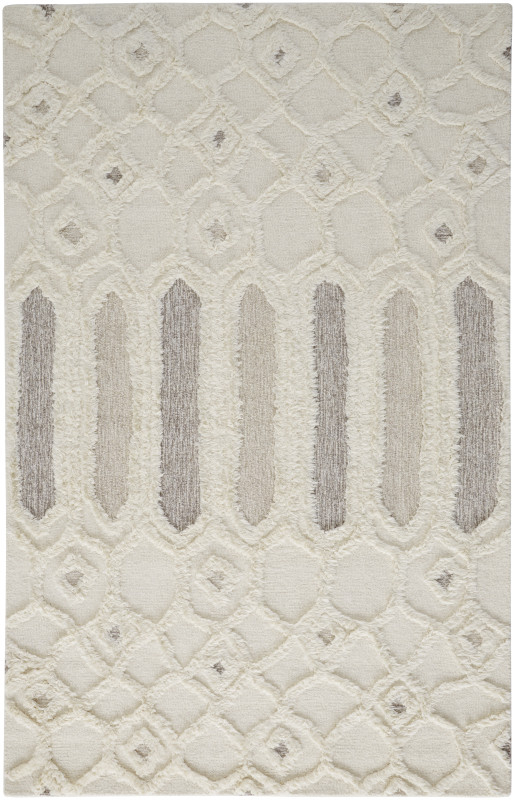 Anica Transitional Abstract, Ivory/Taupe/Tan