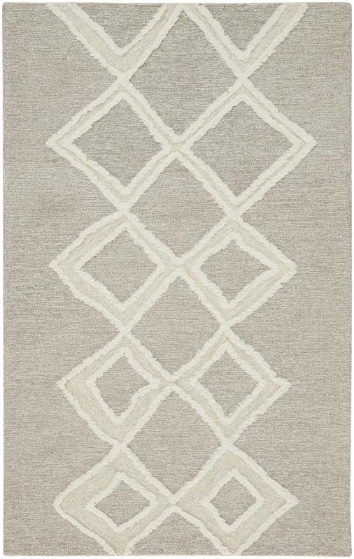 Anica Transitional Geometric, Grey/Ivory
