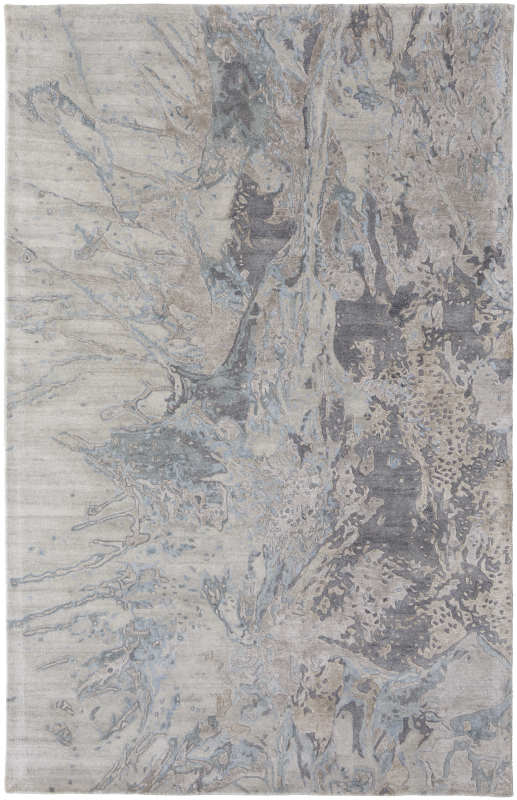 Zarah Modern WaterColour, Grey/Tan/Blue