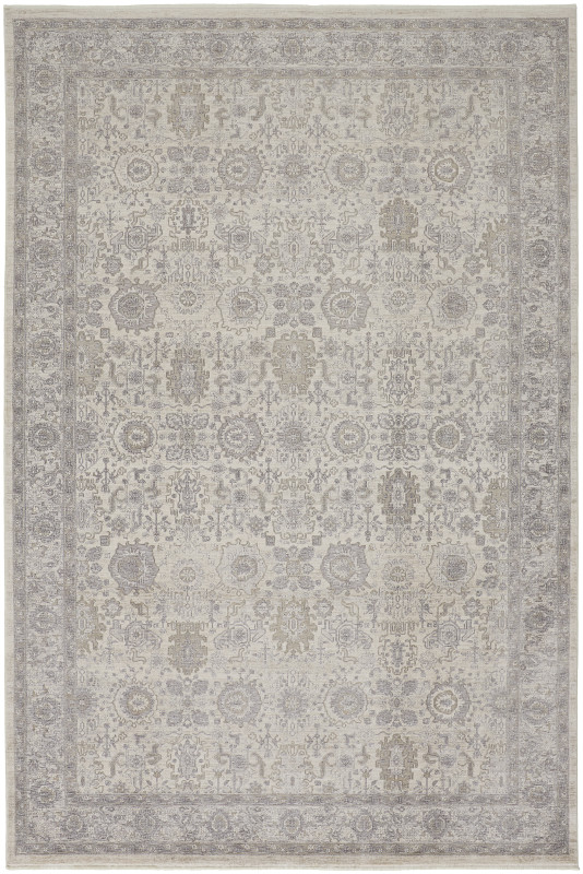 Marquette Transitional Oriental, Grey/Silver/Ivory