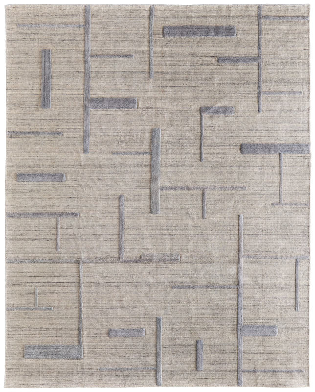 Longridge Modern Geometric, Ivory/Blue