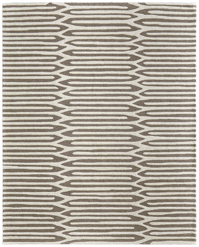 Kimball Transitional Abstract, Taupe/Ivory