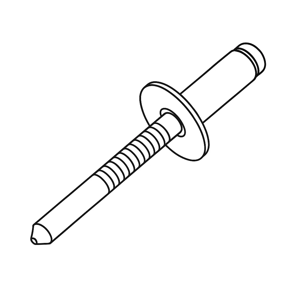 CSK RIVETS SOLID STAINLESS 4MM X 30 A2