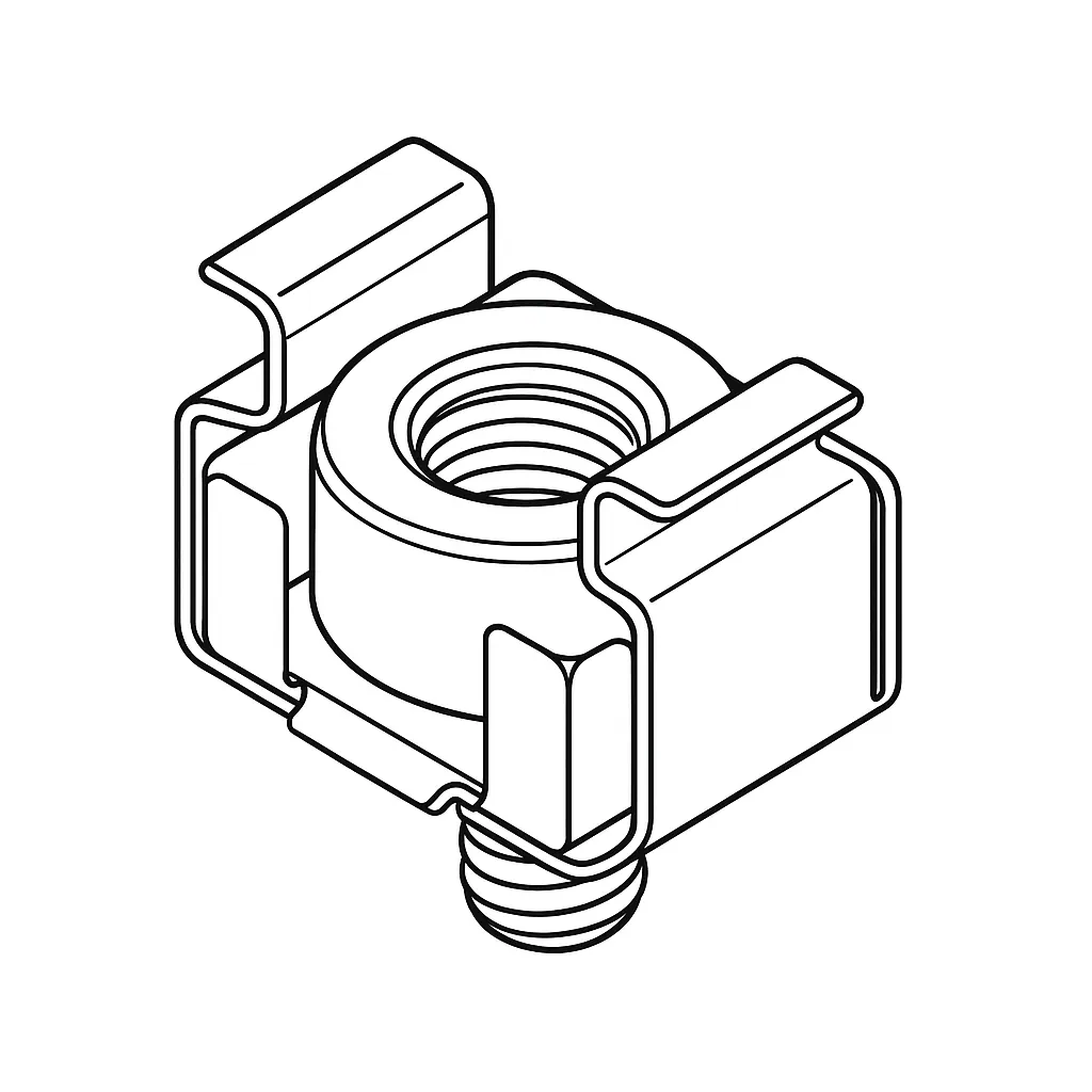 CAGE NUT 10MM PLATED
