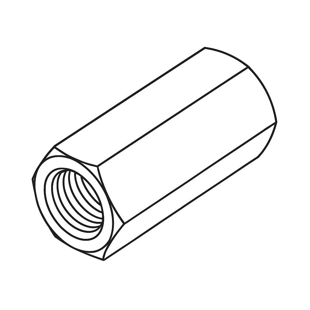 HEX CONNECTION NUT 8MM *24 A2