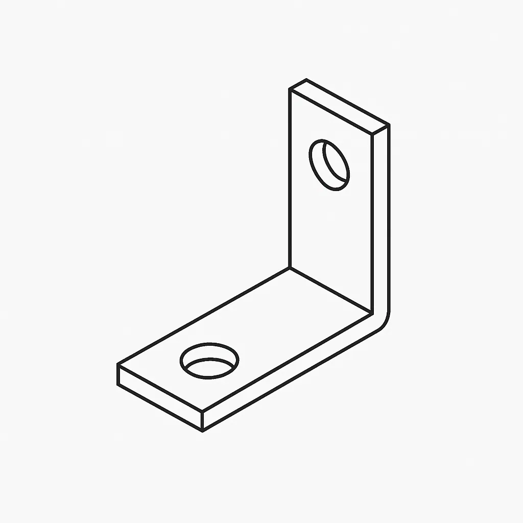 CORNER BRACKET 63MM X 63 E/G