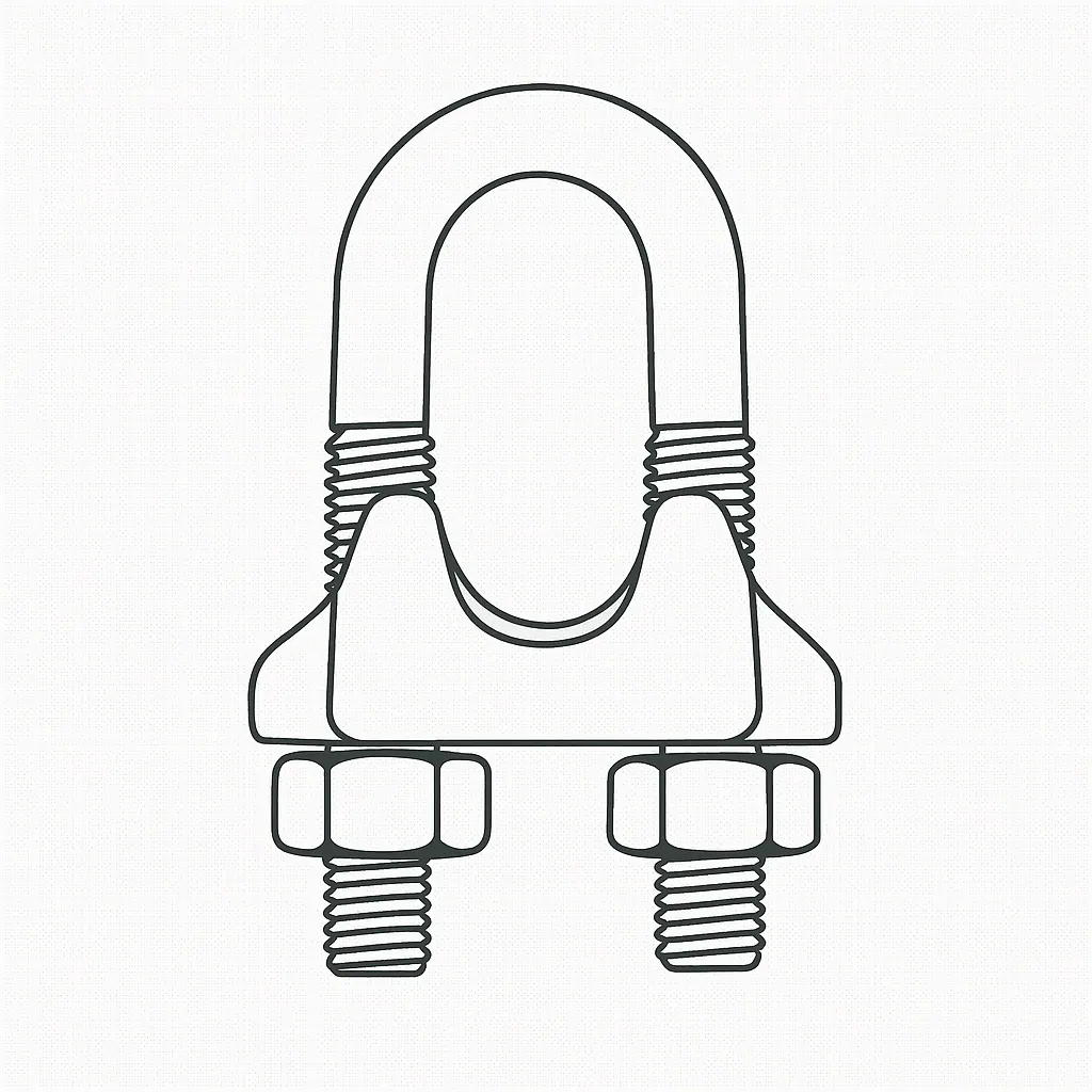 CROSBY TYPE CLAMP 8MM A4