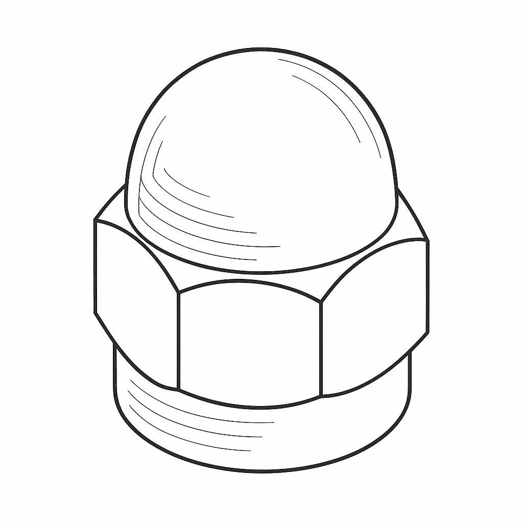 DOME NUT UNC 1/2 A2
