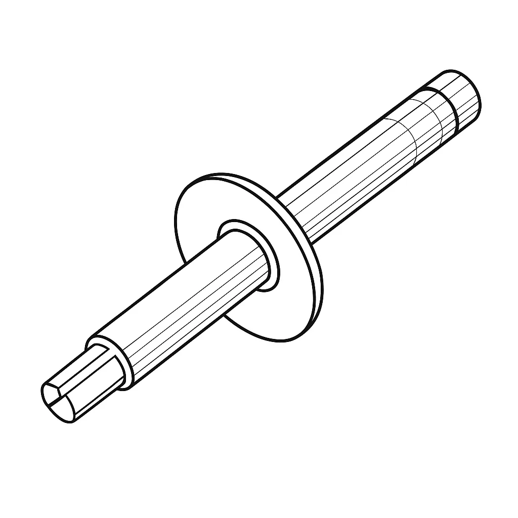 DRIVE RIVET 5MM X 13 BLACK 160741