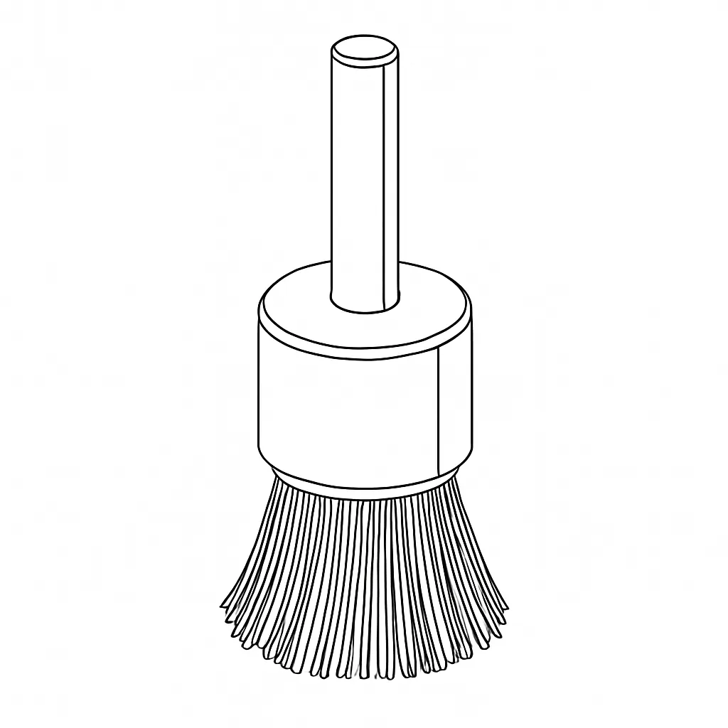 DREMEL END BRUSH BRASS (3) 3.2MM 537