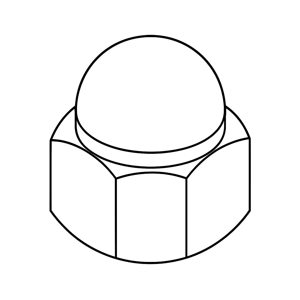 END NUT 3/8 BSP A4