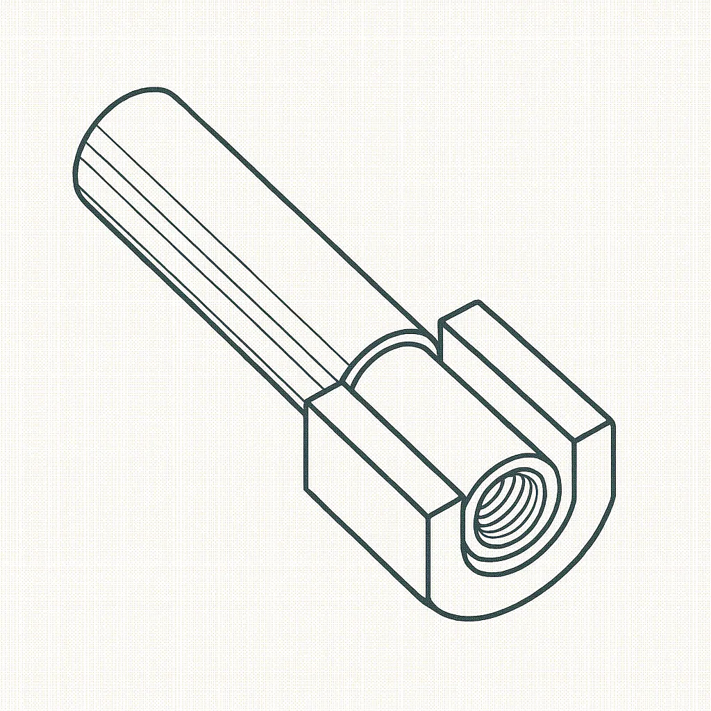 EXTRACTABLE DOWEL PIN 16MM X 100
