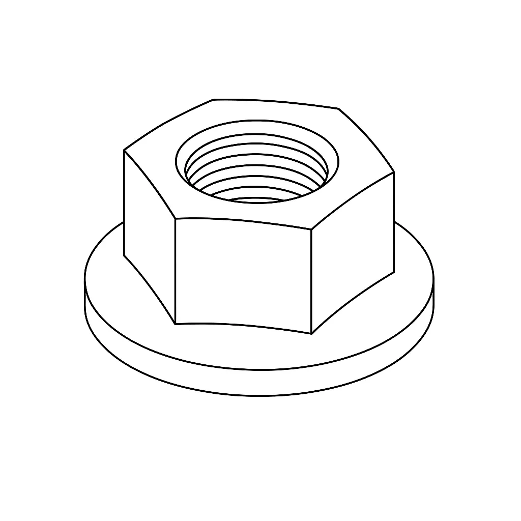 FLANGE NUT CLASS10 10MM E/G