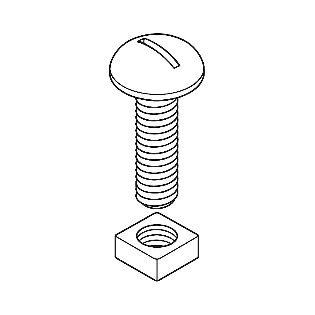 GUTTER BOLT ONLY 6 X 12 E/G