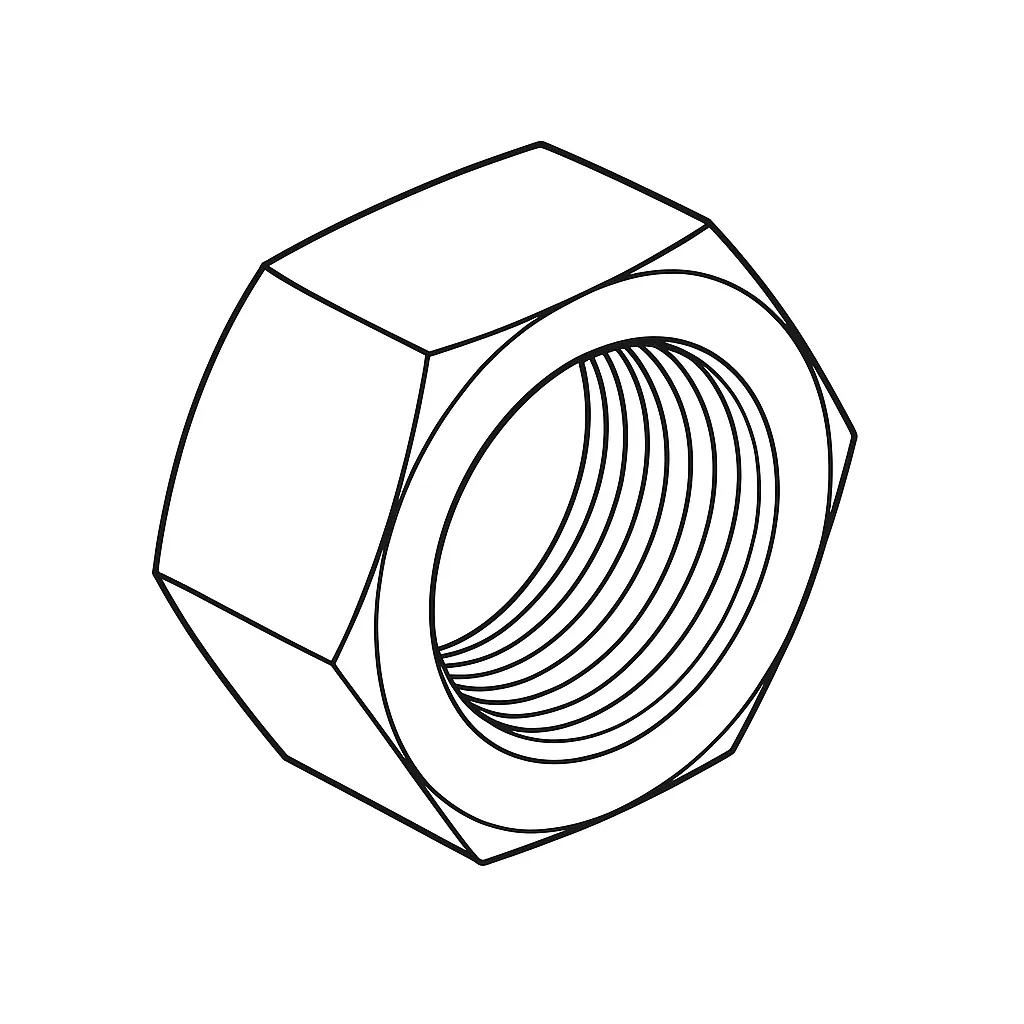 HALF NUT 2.5MM A2