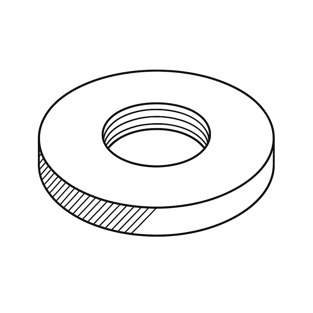THRU HARD WASHER D6916 6MM