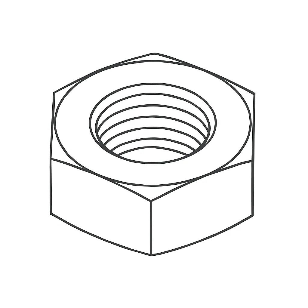 HEX NUT 14MM A4