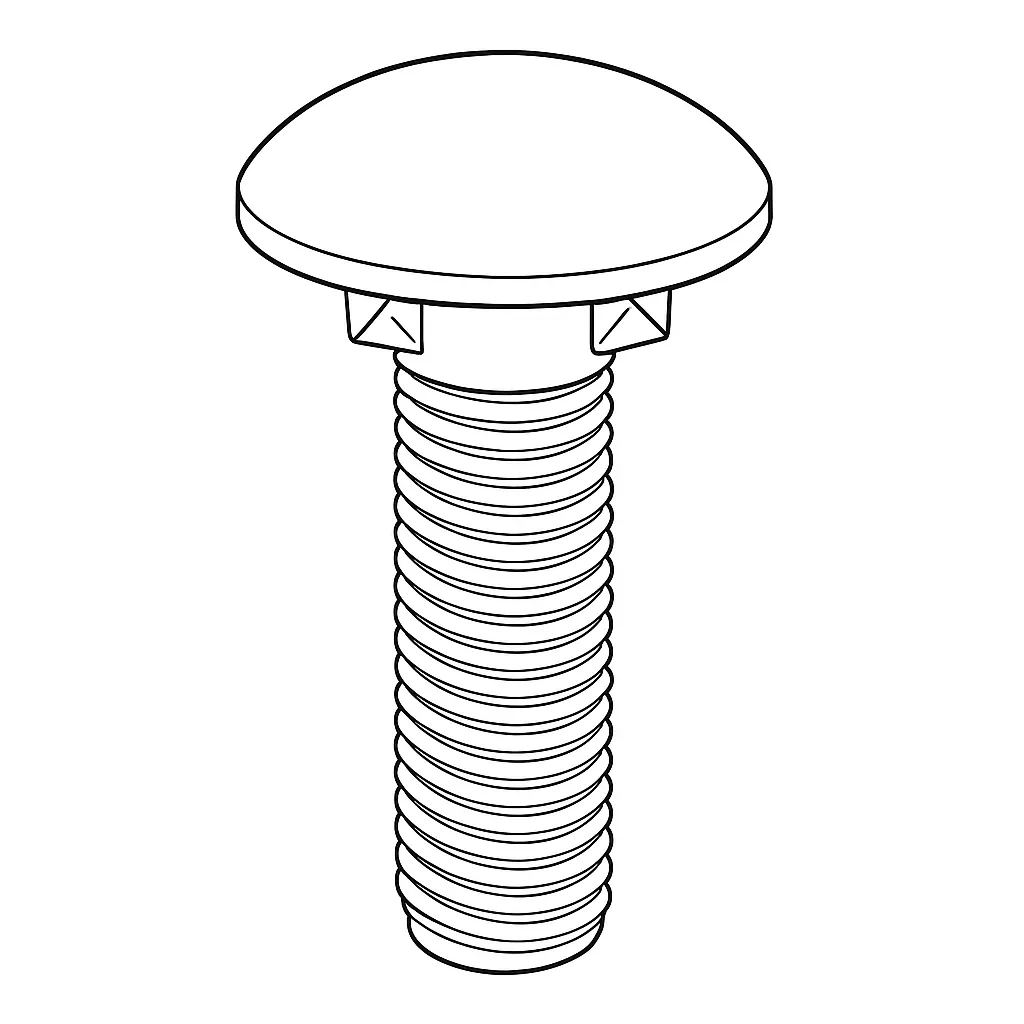 COUNTERSUNK NIB BOLT M/S 12MM X 50