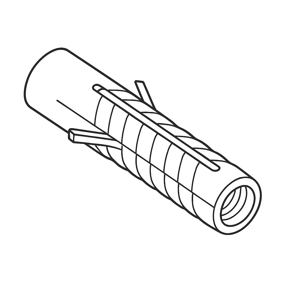 POLY S NYLON ANCHOR #6 (max fixing 10mm)