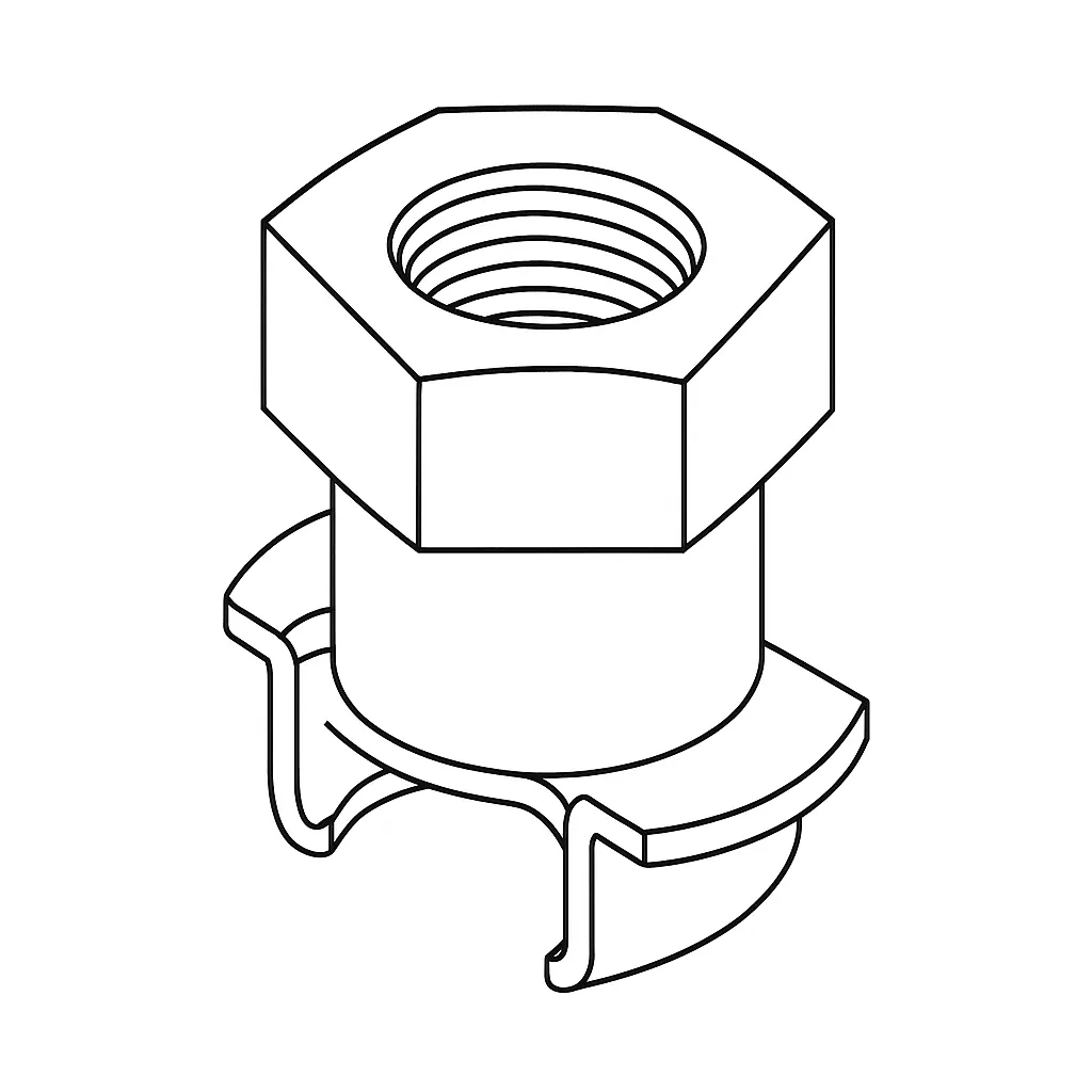 SPPED NUT RETAINER M4 CV4824 Y/P