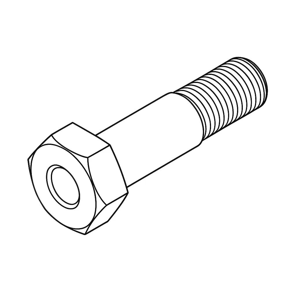 SHOULDER BOLT 10MM X 16 THREAD=M8