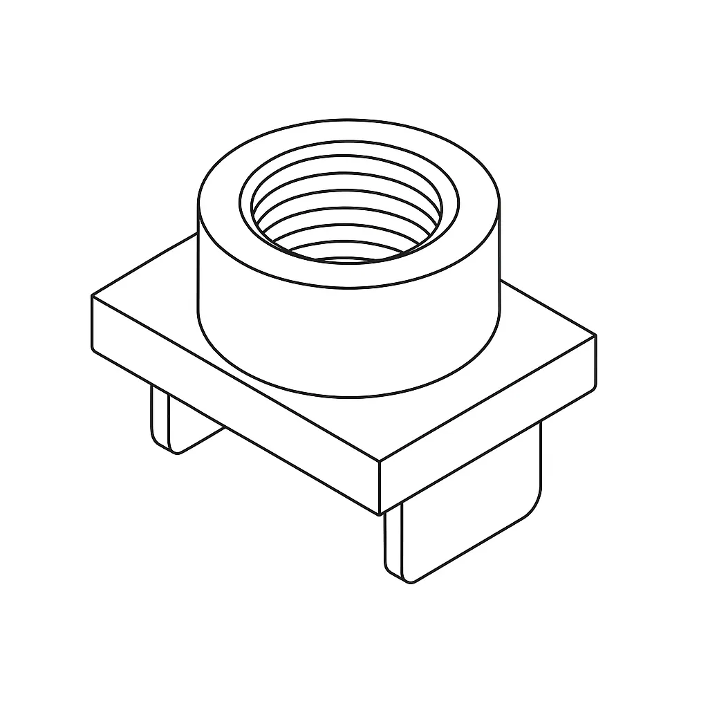 T BOLT NUT 8MM (22*13*3) A2