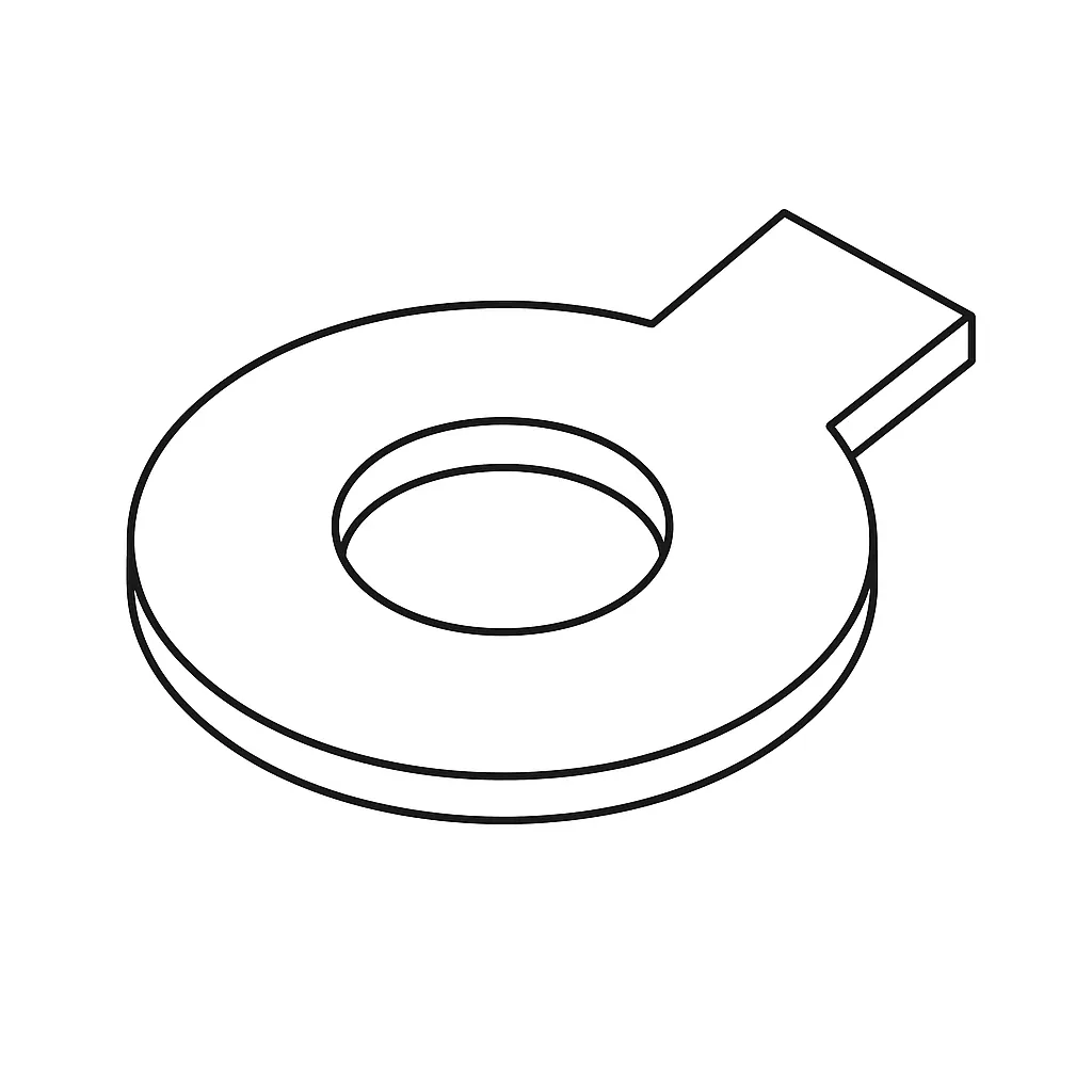 TAB WASHER SINGLE LONG MALE D93 10MM A4