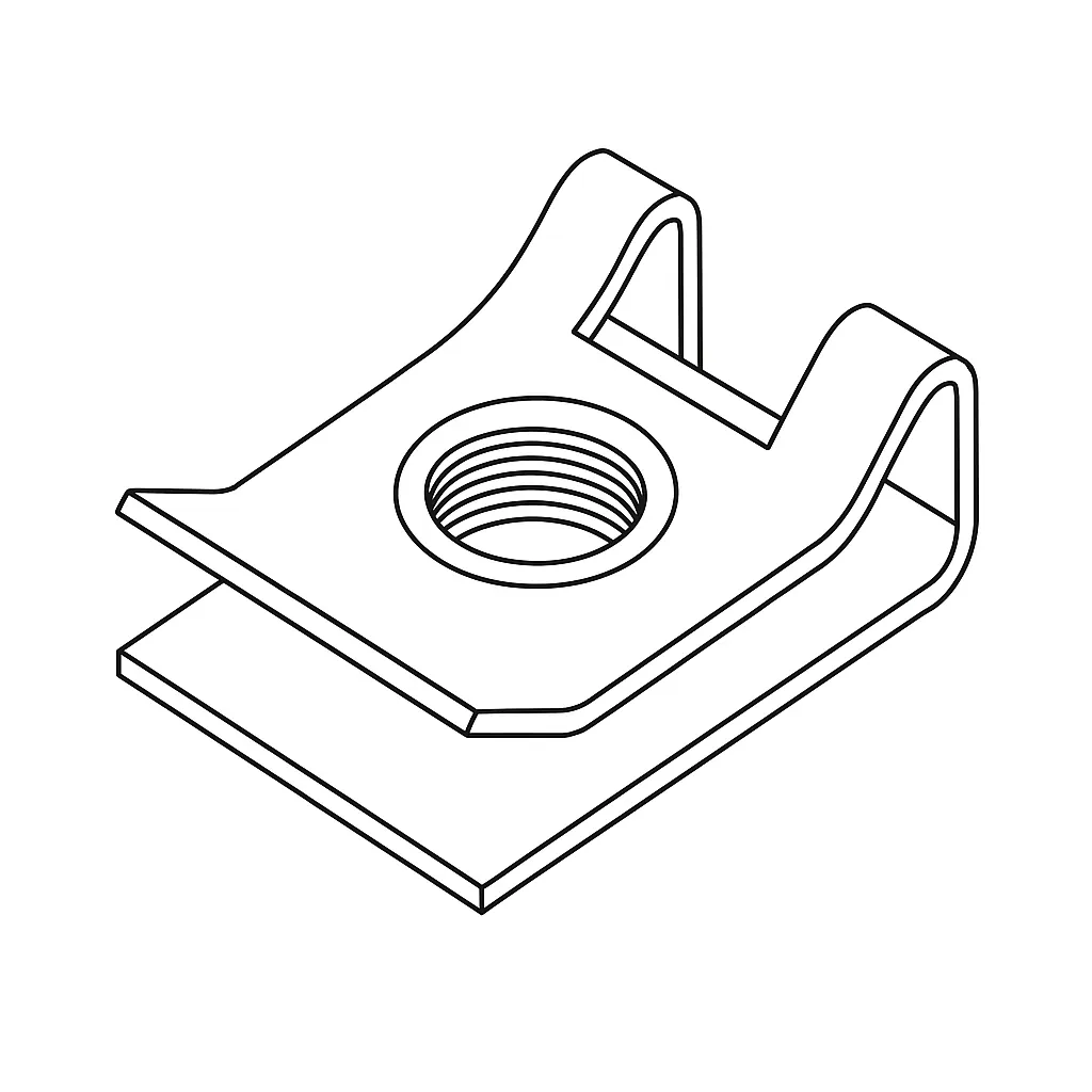 U NUT 6MM E/G