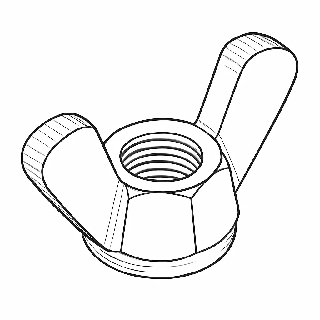 WING NUT 3MM A4
