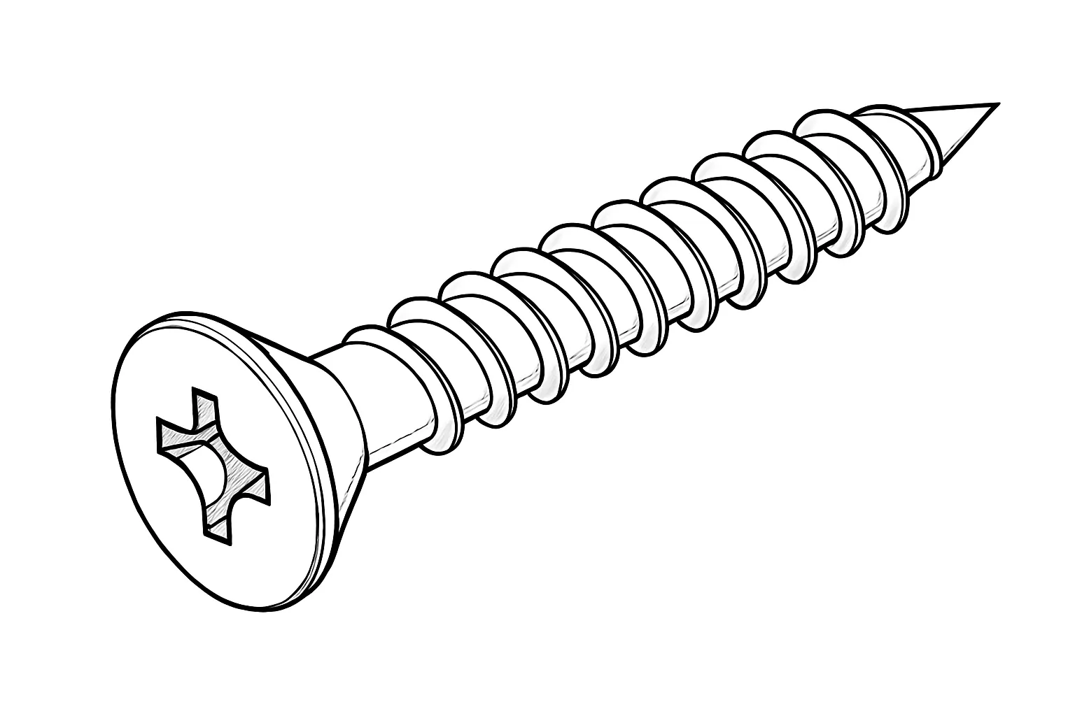RAISED HEAD SCK WOODSCREW = CODE 95